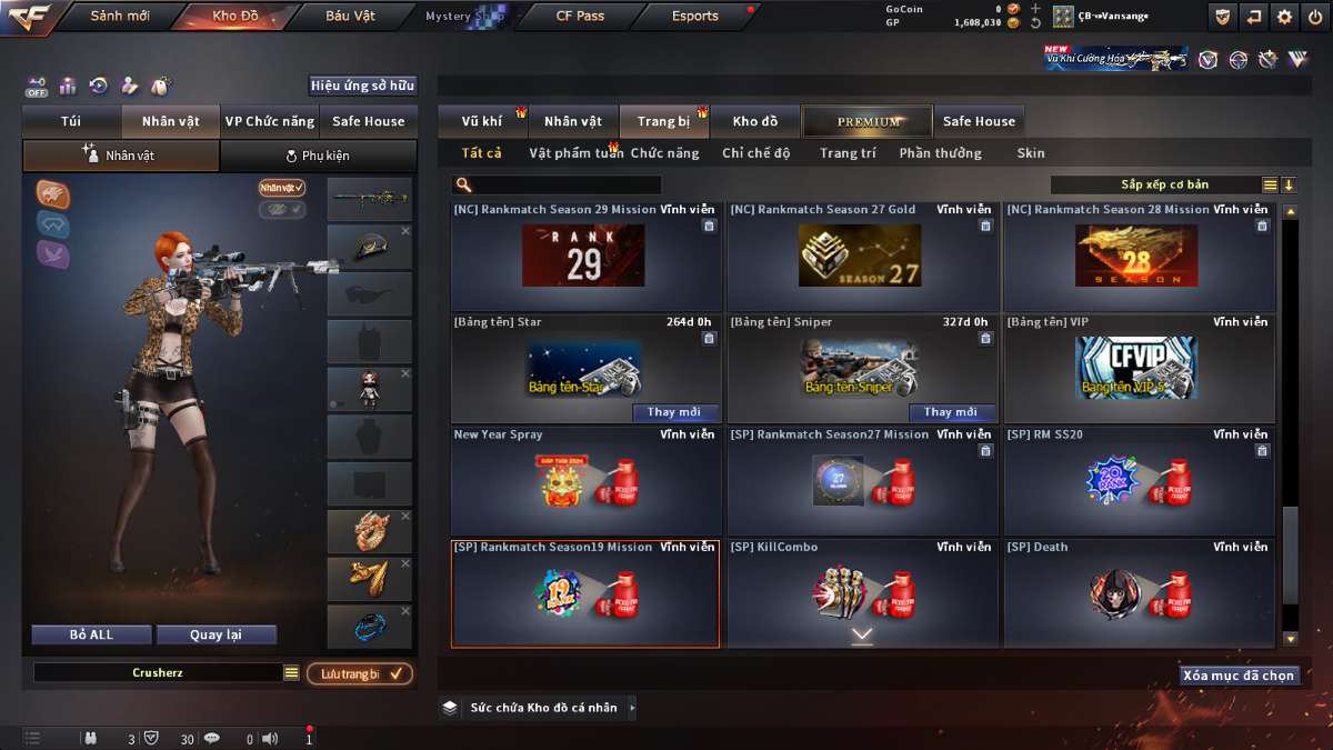 shop acc cf uy tin gia re